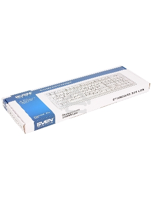 Клавиатура SVEN Standard 301 USB белая
