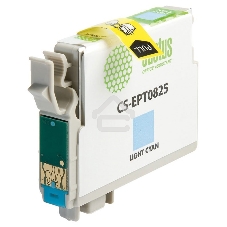 Картридж струйный Cactus CS-EPT0825 (T0825) светло-голубой (13,8 мл) для Epson Stylus Photo R270/290/RX590