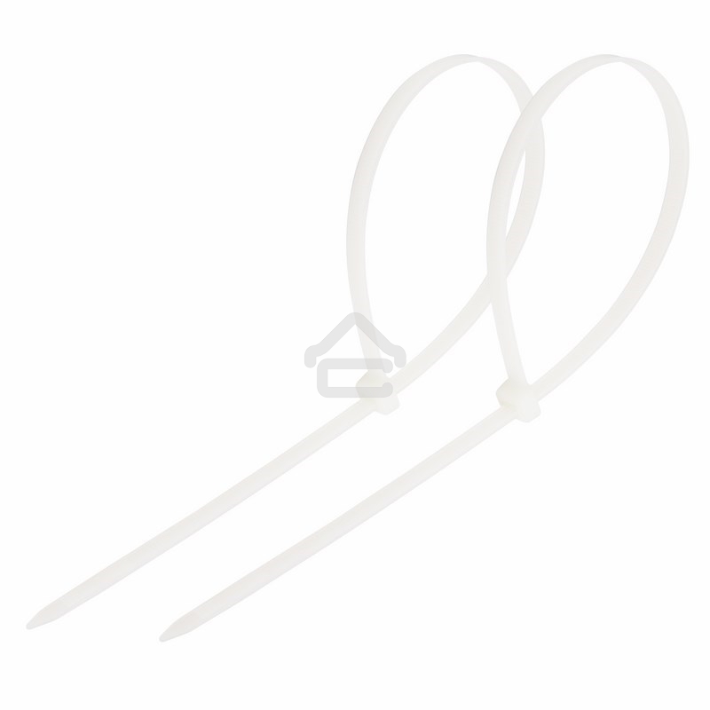 Хомут-стяжкa нeйлонoвая Rexant 250x3,6 мм, белая, упаковка 25 шт.