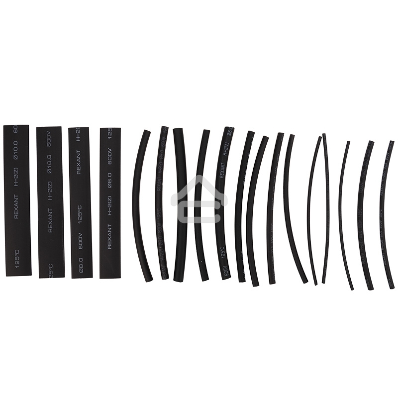 Термоусаживаемые трубки Rexant STANDARD 2:1 (Набор 18шт.)