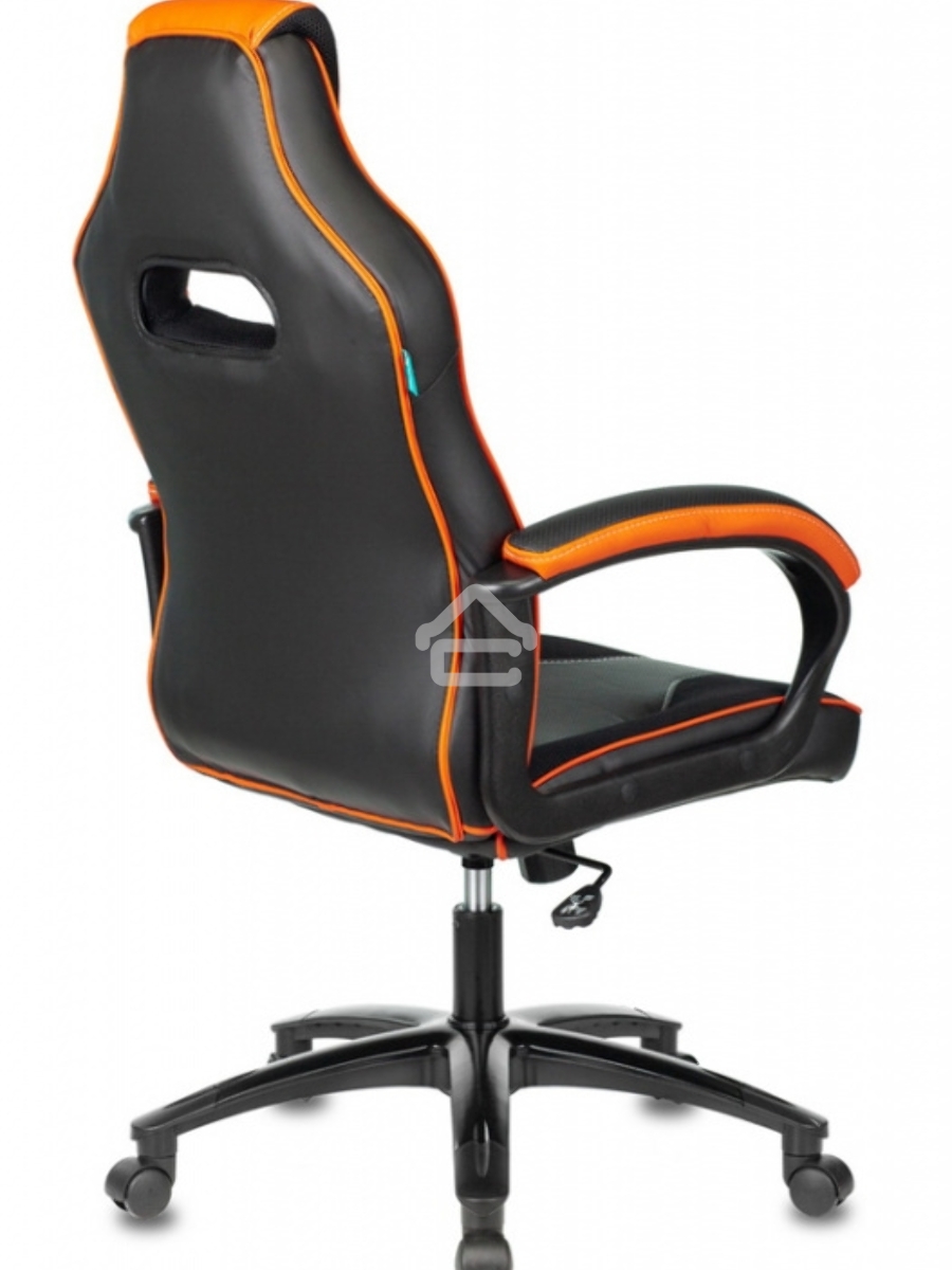 Кресло игровое Бюрократ VIKING 2 AERO ORANGE черный/оранжевый, искусст.кожа/ткань