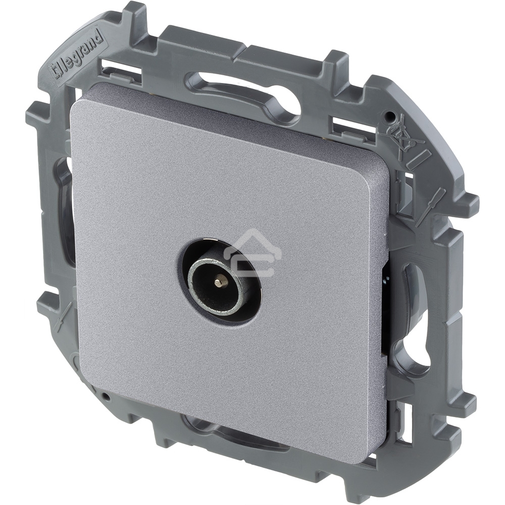 Розетка телевизионная проходная 14 дБ 5-862 мГц алюминий