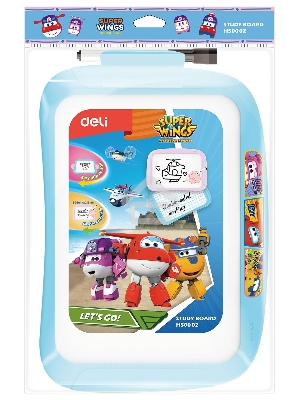 Доска магнитно-маркерная Deli EH50002 Super Wings магнитно-маркерная лак синий 20.5x28.6см пластик рама
