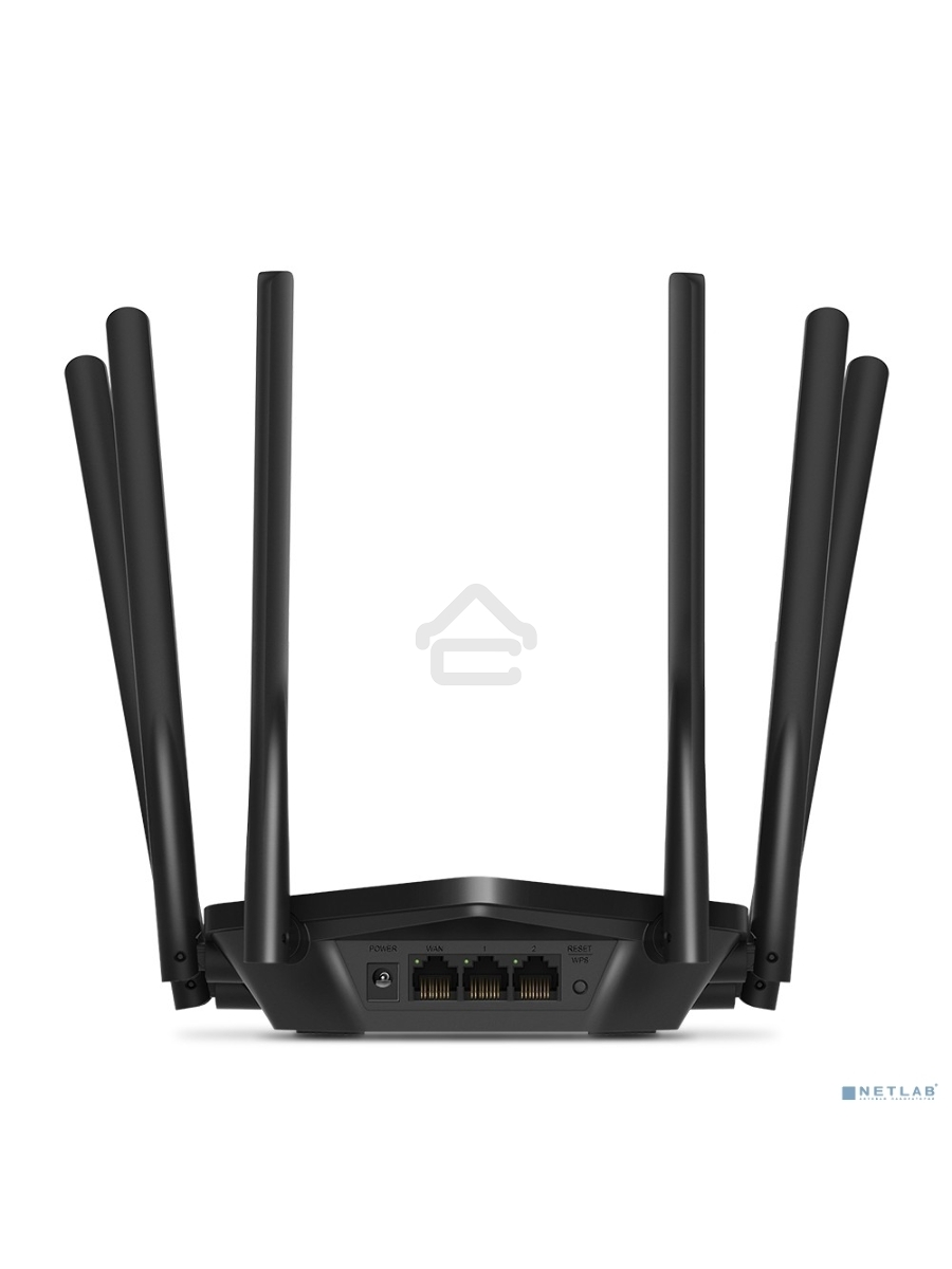 Роутер Mercusys AC1900 Wireless AC Gigabit Router, 600 Mbps at 2.4 GHz + 1300 Mbps at 5 GHz, 6×5dBi Fixed External Antennas with Beamforming, 2× G LAN Ports, 1× G WAN Port, Access Point Mode, 3X3 MU-MIMO, Parental Controls, Guest Network, Smart Connect