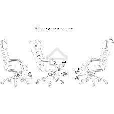 Кресло руководителя Бюрократ VEGA коричневый, кожа, крестов. алюминий