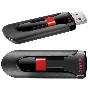 Флеш диск Sandisk 64Gb Cruzer Glide SDCZ60-064G-B35 USB2.0 черный/красный