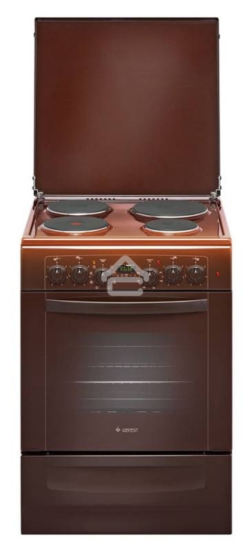 Плита электрическая Gefest 6140-03 0001 коричневый, конфорок 4 электрических, духовка 55 л, 60 см x 85 см x 60 см