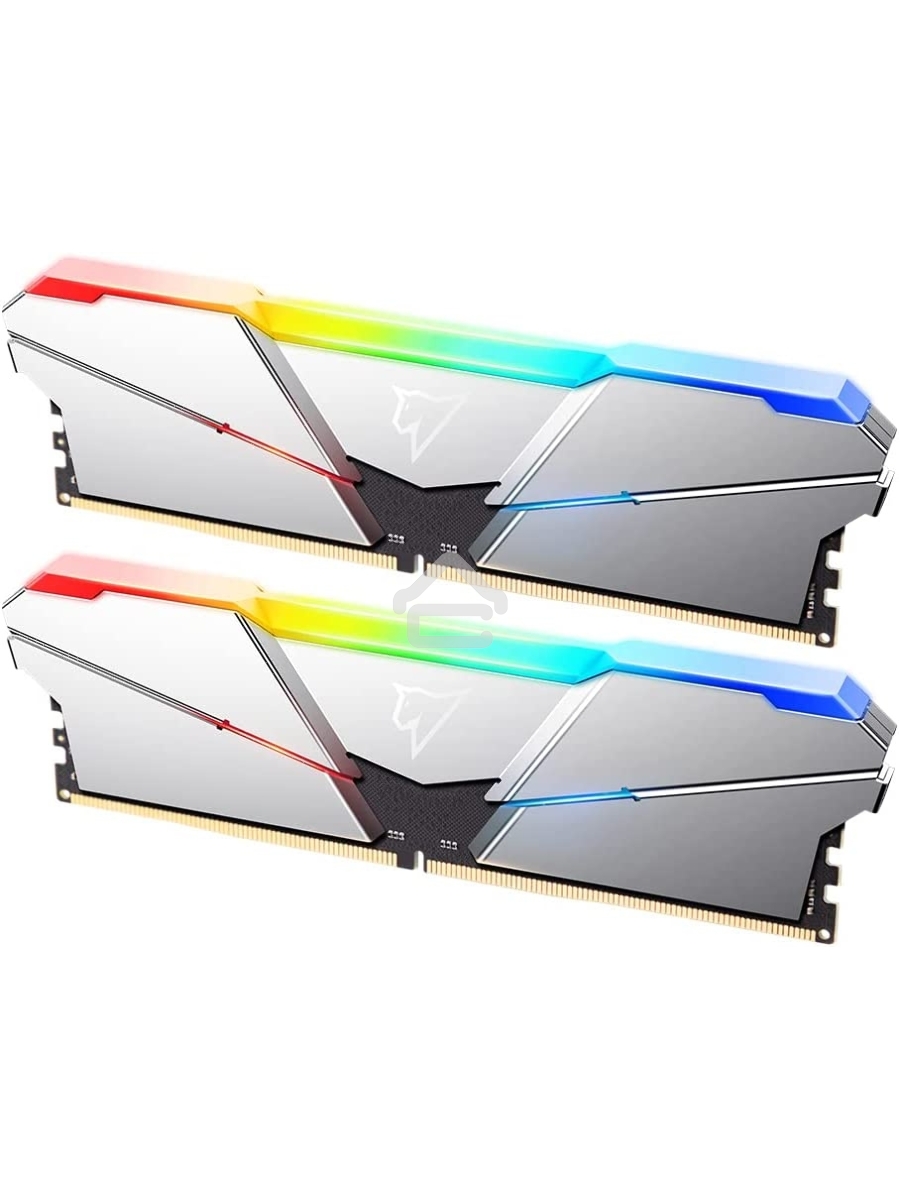 Оперативная память NETAC Shadow, DDR5, 32GB (2x16 GB), 4800 MHz, CL40, DIMM, радиатор, RGB, серебристый
