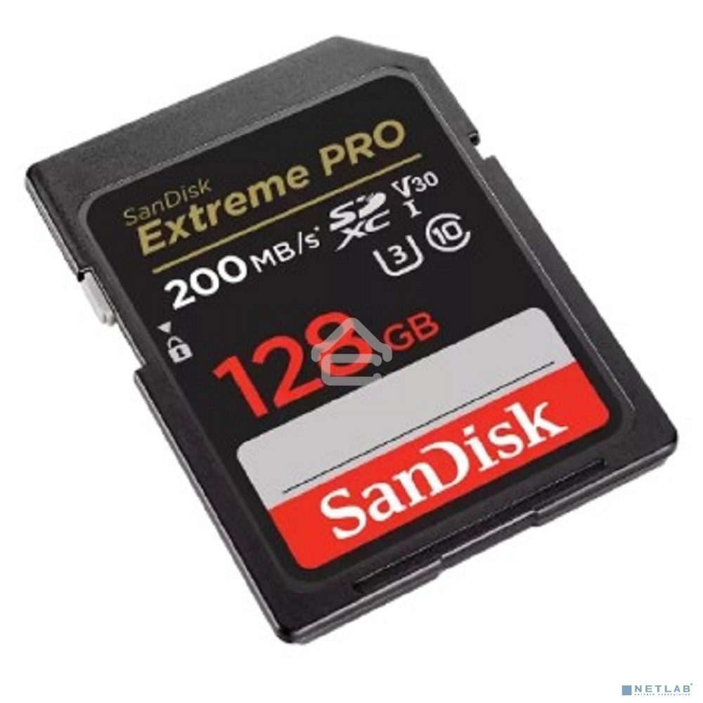 Флеш карта SanDisk Extreme PRO 128Gb SDXC Memory Card 200MB/s