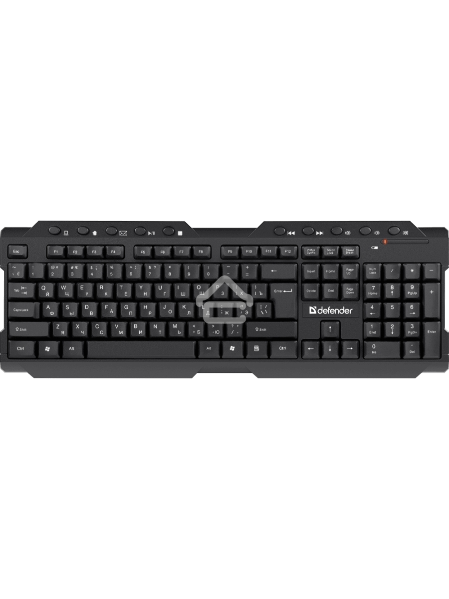 Клавиатура Defender Element HB-195 RU беспроводная USB черный