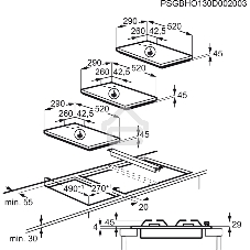Газовая варочная панель Electrolux EGC3322NVK черный