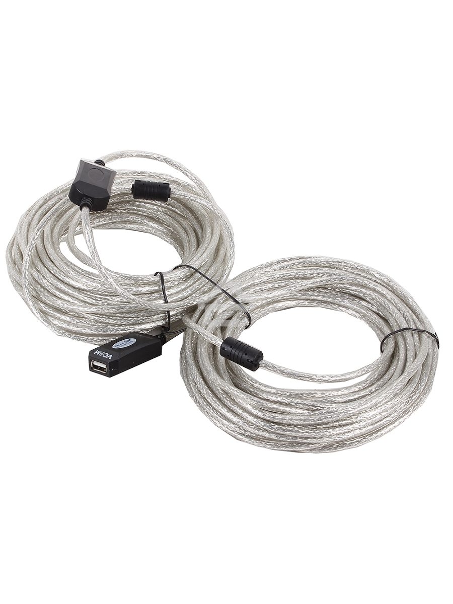 Кабель VCOM VUS7049-20M Кабель-адаптер USB2.0-repeater, удлинительный активный <Am-->Af> 20м