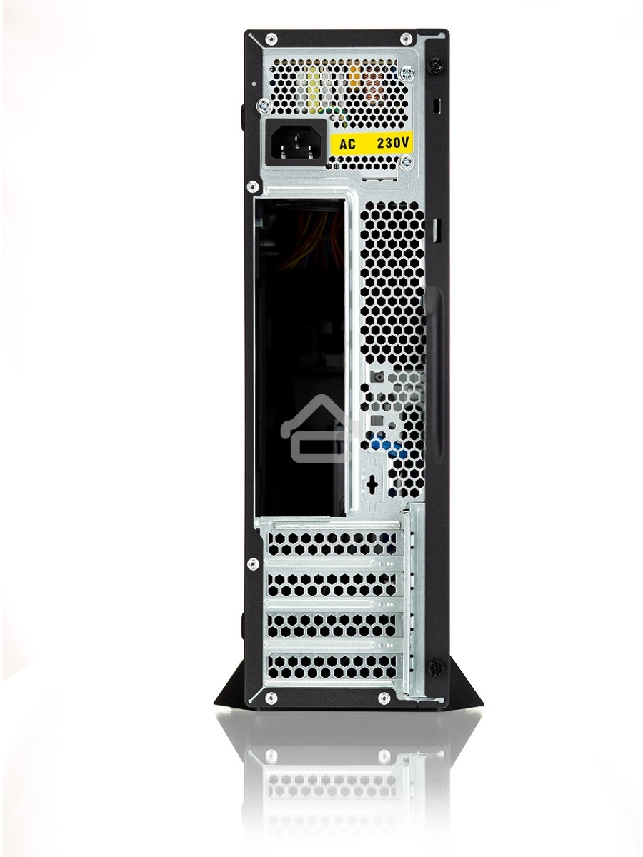 Компьютерный корпус Foxline FL-211-TFX300S с блоком питания 300Вт, mATX case, black, w/PSU TFX 300W, w/2xUSB2.0+2xUSB3.0, w/pwr cord, w/ 8cm FAN