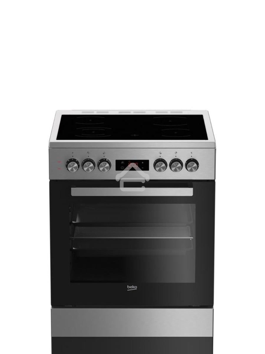 Плита электрическая Beko FSE67310GX черный, конфорок 4 шт, духовка 66 л, 60 см x 85 см x 60 см