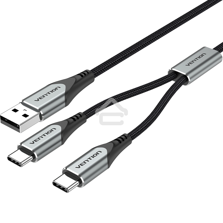 Кабель Vention USB-CM х 2/USB 2.0 AM - 1м.