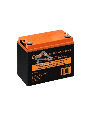 Аккумуляторная батарея ExeGate HR 12-33 (12V 33Ah, под болт М6)
