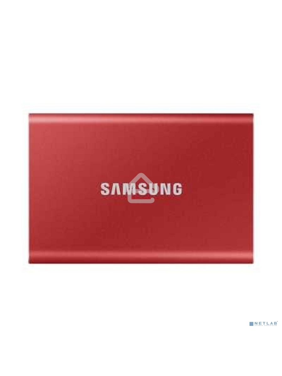Твердотельный накопитель Samsung SSD 2TB T7, USB Type-C, R/W 1000/1050MB/s, красный