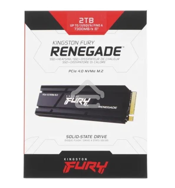 Накопитель SSD Kingston Fury Renegade, 2Tb, PCIe 4.0 x4, M.2 2280, NVMe, R/W 7300/7000