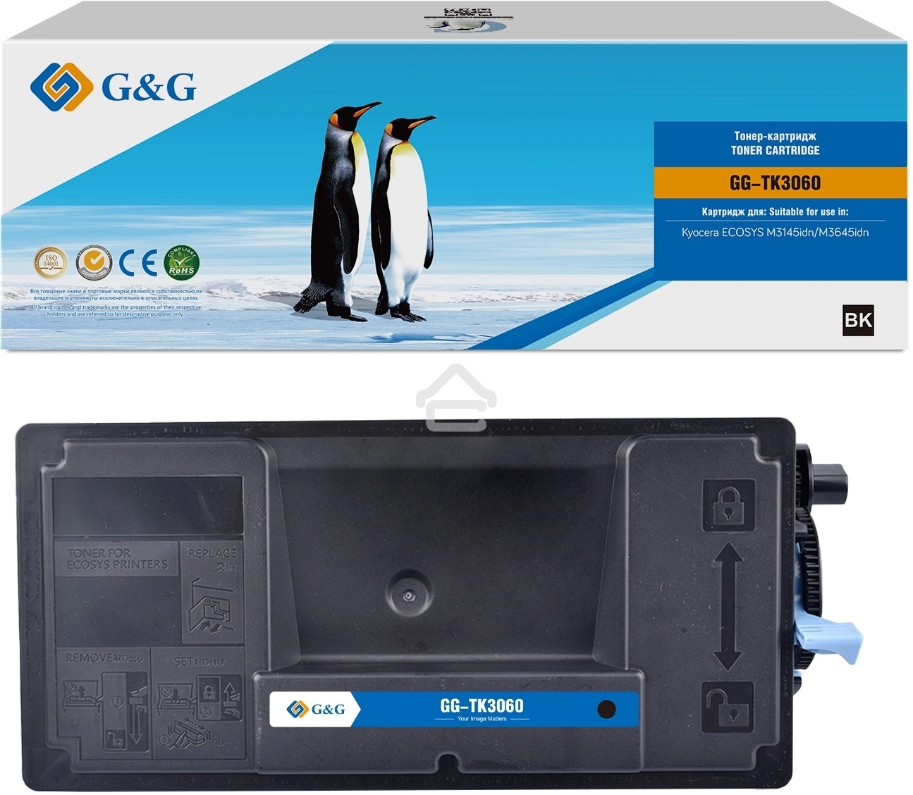 Картридж лазерный G&G GG-TK3060 черный (14500 стр.) для Kyocera ECOSYS M3145idn/M3645idn