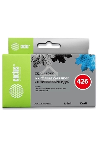 Картридж струйный Cactus CS-CLI426C голубой (8.4 мл.) для CANON Pixma MG5140/5240/6140/8140/MX884