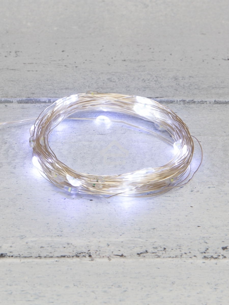 Гирлянда «Роса» 5 м, 50 LED, USB, белое свечение NEON-NIGHT