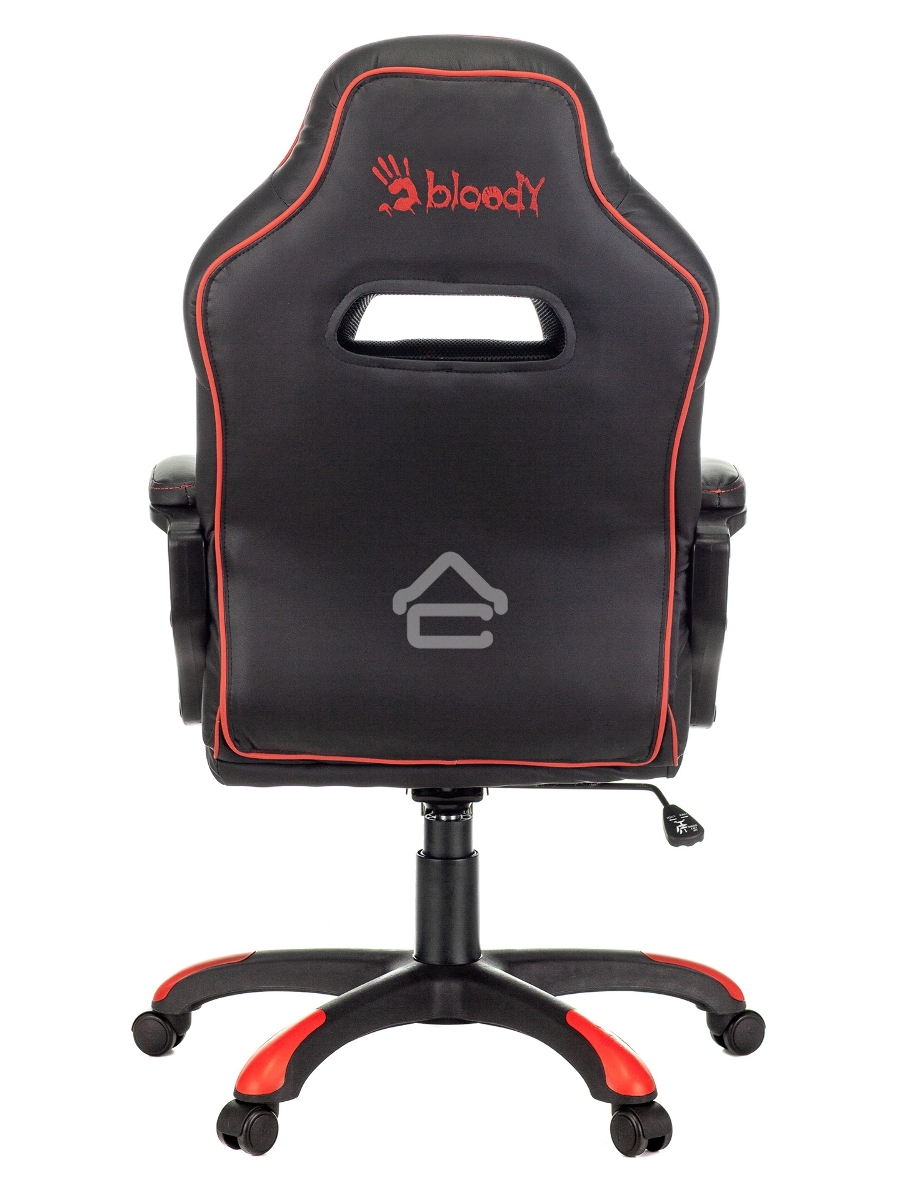 Кресло игровое A4Tech Bloody GC-350 черный/красный эко.кожа крестовина