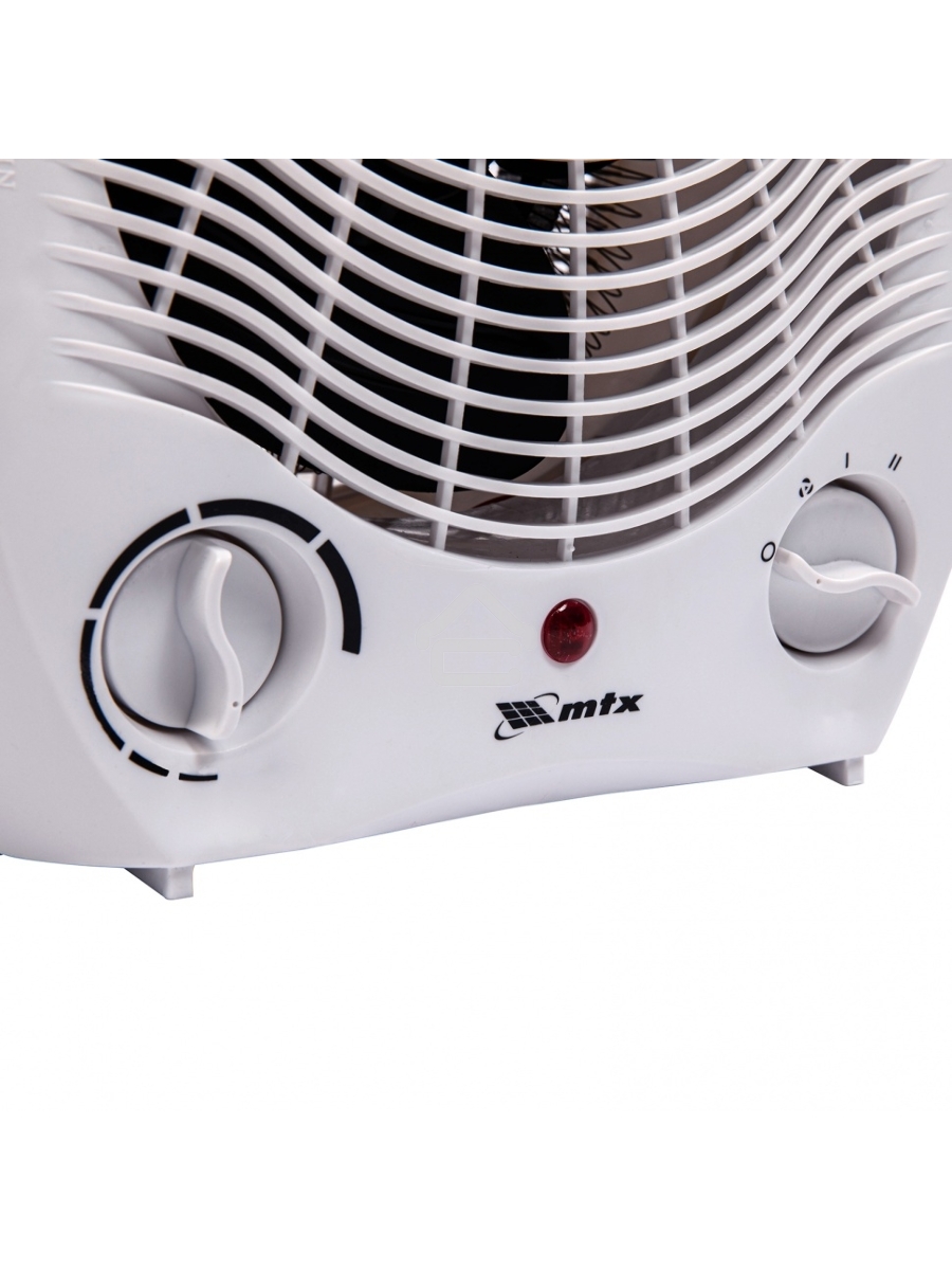Тепловентилятор MTX FHS-2000, белый, 1000/2000 Вт, 25 м2, термостат