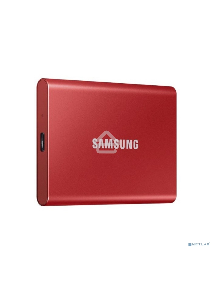 Твердотельный накопитель Samsung SSD 2TB T7, USB Type-C, R/W 1000/1050MB/s, красный