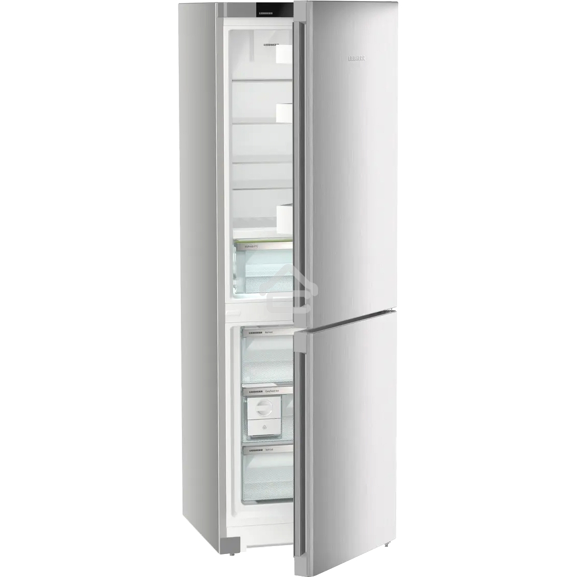 Холодильник Liebherr Plus CBNsdc 522i-22 001 серебристый SmartSteel двухкамерный 216/94л морозилка снизу, No Frost