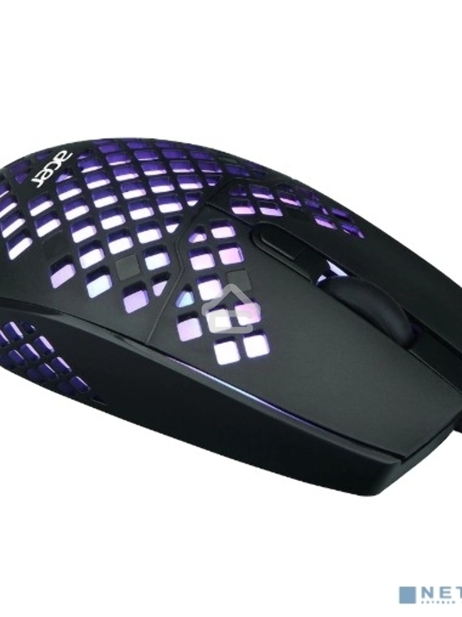 Мышь проводная Acer OMW134 черный, 3200 dpi, USB, кнопки - 6