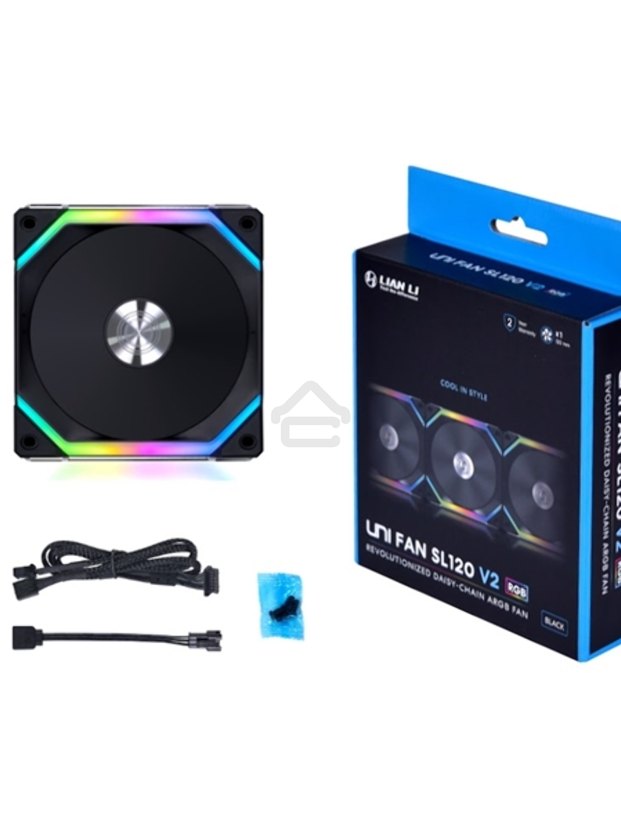 Вентилятор Lian-Li SL V2 120 G99.12SLV21B.00 черный 1600rpm 29dB 4-pin