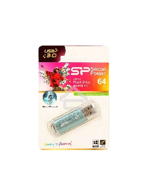 Флеш диск Silicon Power 64Gb Marvel M01 SP064GBUF3M01V1B USB3.0 синий