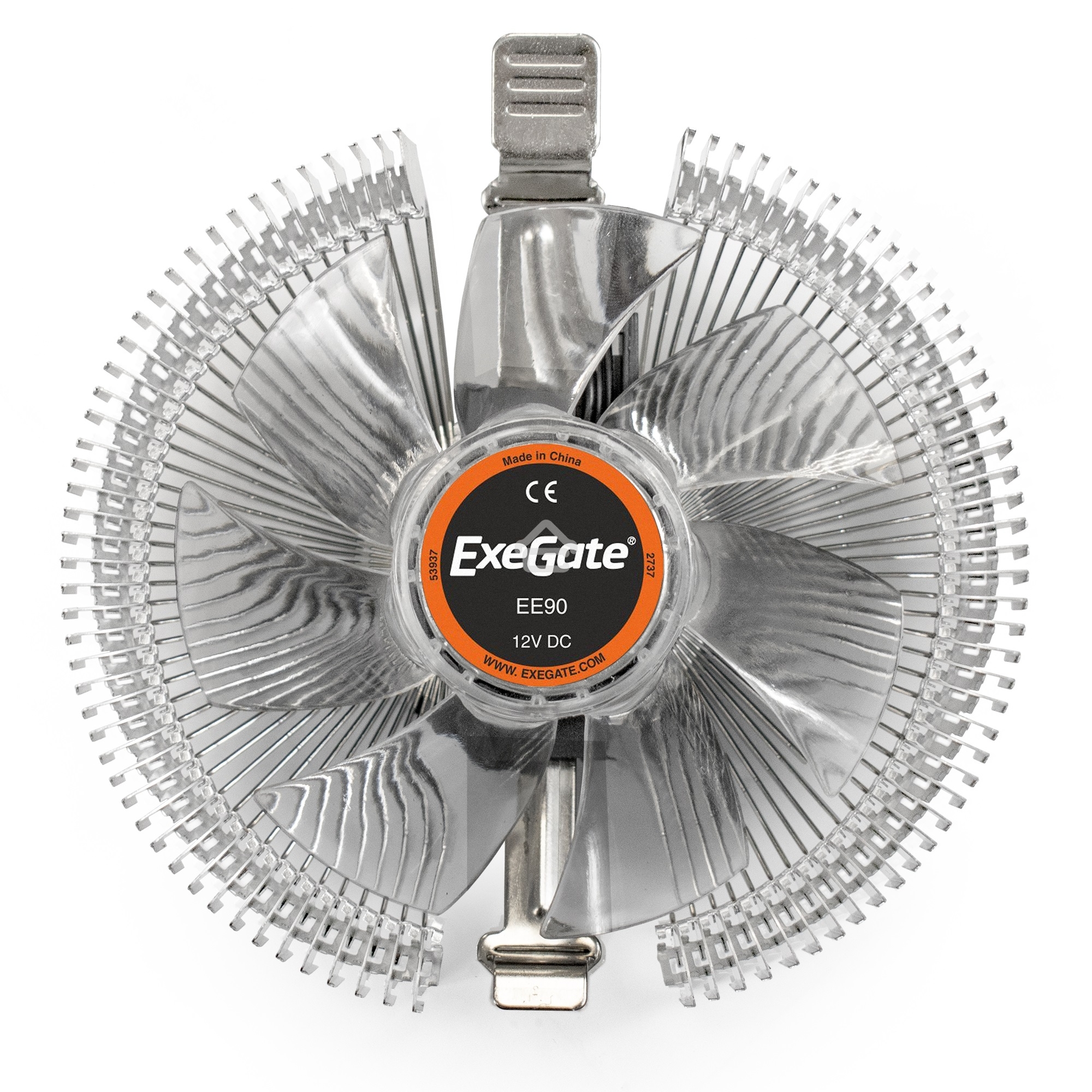 Кулер для процессора ExeGate EE90 серебристый, 90 мм, алюминий, 2200 об/мин, 22 дБ, 3 pin, 75 Вт, 45 мм