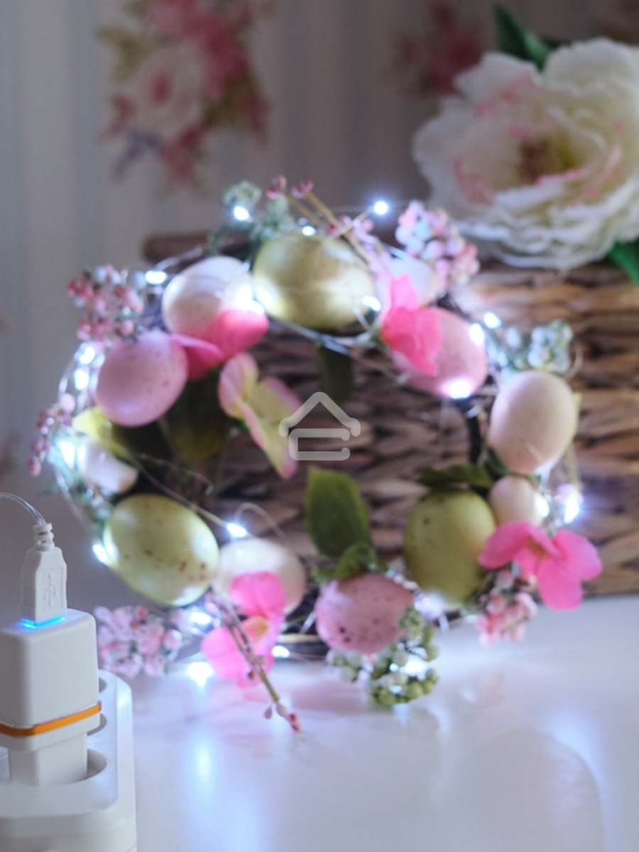 Гирлянда «Роса» 5 м, 50 LED, USB, белое свечение NEON-NIGHT