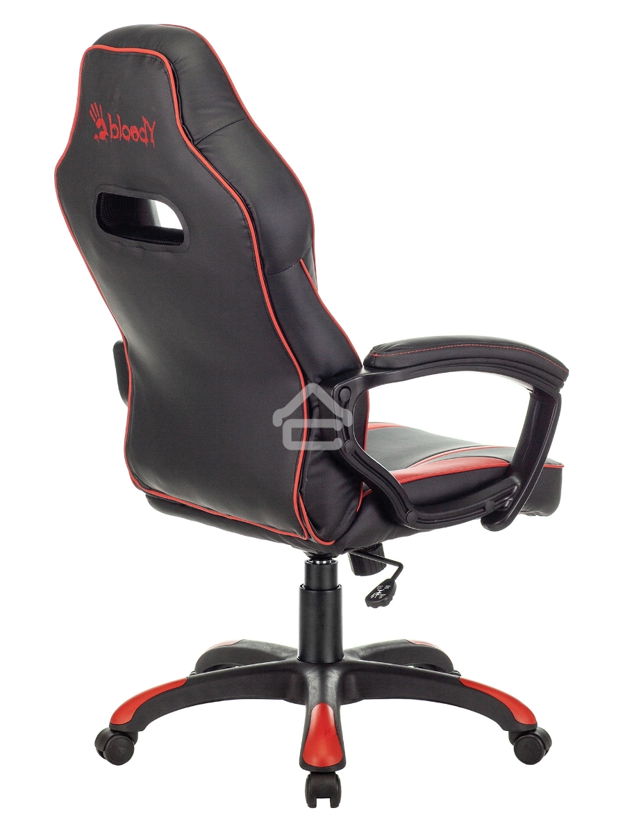 Кресло игровое A4Tech Bloody GC-350 черный/красный эко.кожа крестовина