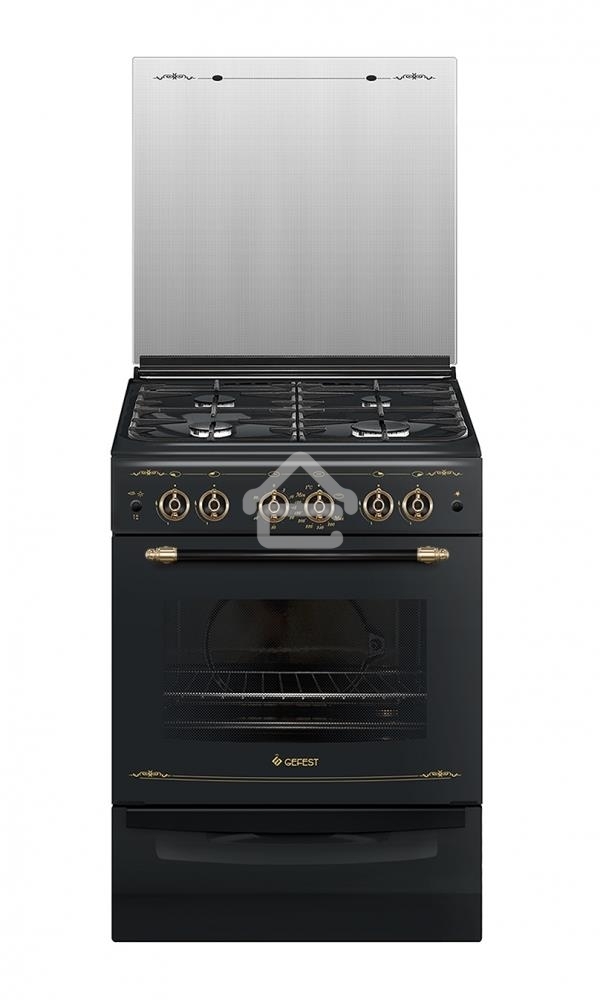 Плита газовая Gefest ПГ 6100-02 0183 черный, конфорок 4 шт, духовка 52 л, 60 см x 85 см x 60 см