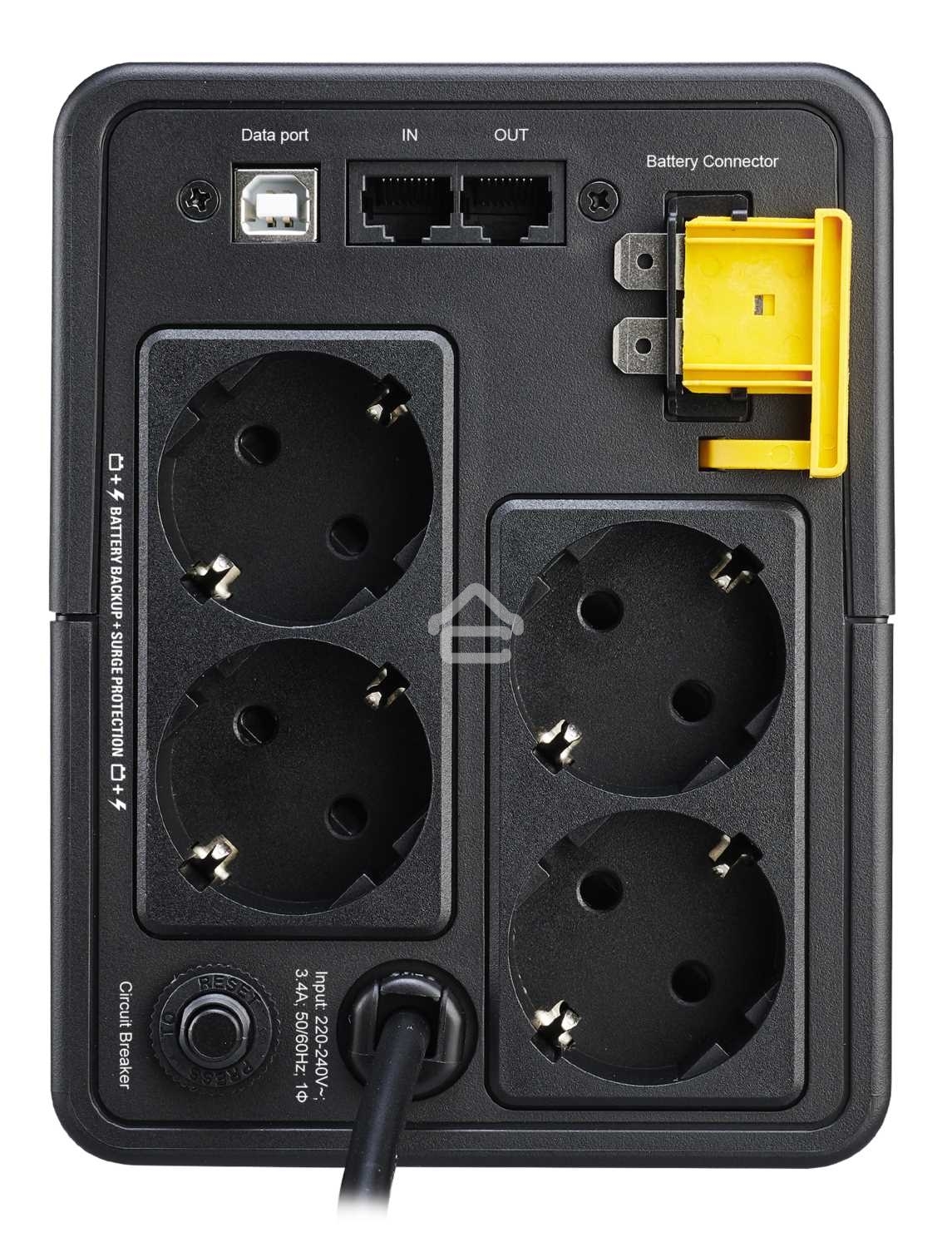 Источник бесперебойного питания APC Back-UPS BX750MI-GR 410Вт 750ВА черный
