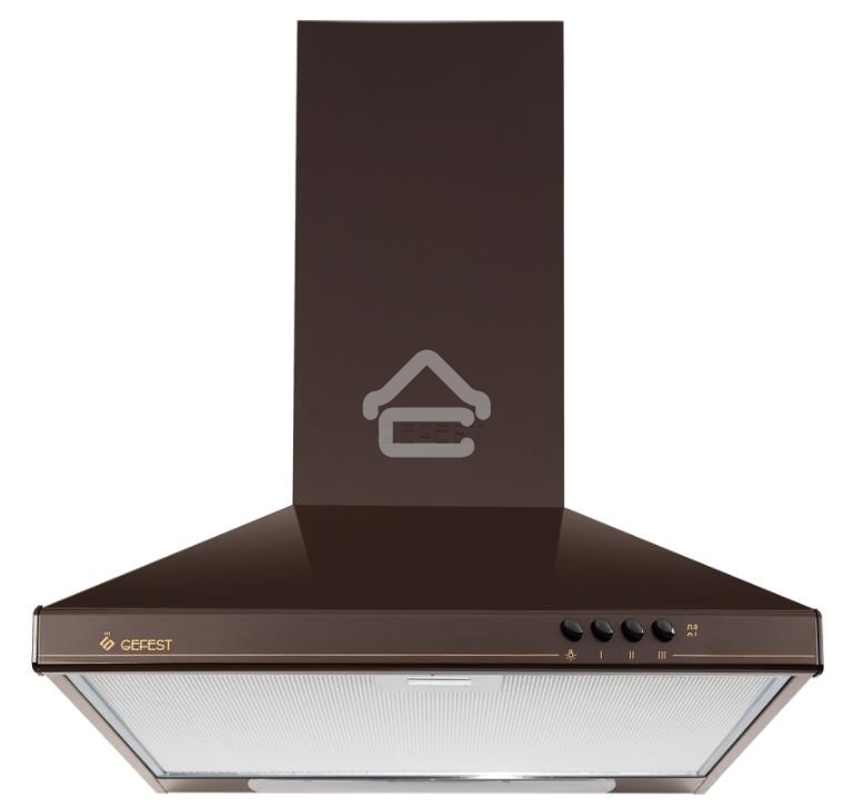 Вытяжка каминная Gefest ВО 11 К47 коричневый, 50 см, 300 куб. м/ч, 75 дБ