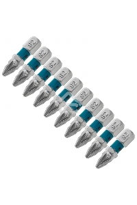 Набор бит GROSS РZ2x25, сталь S2, 10шт  11340