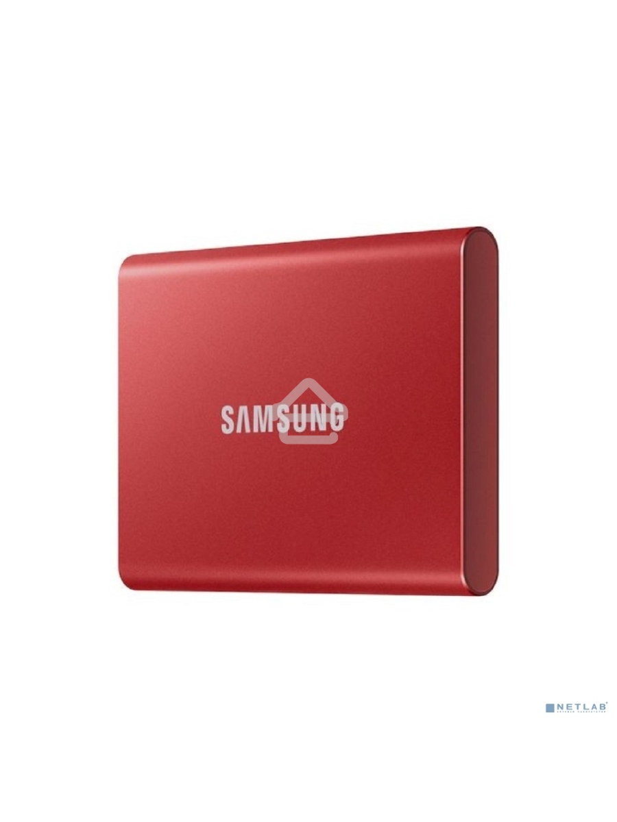 Твердотельный накопитель Samsung SSD 2TB T7, USB Type-C, R/W 1000/1050MB/s, красный