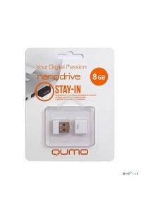 Флэш Диск USB 2.0 QUMO 8GB NANO QM8GUD-NANO-W White