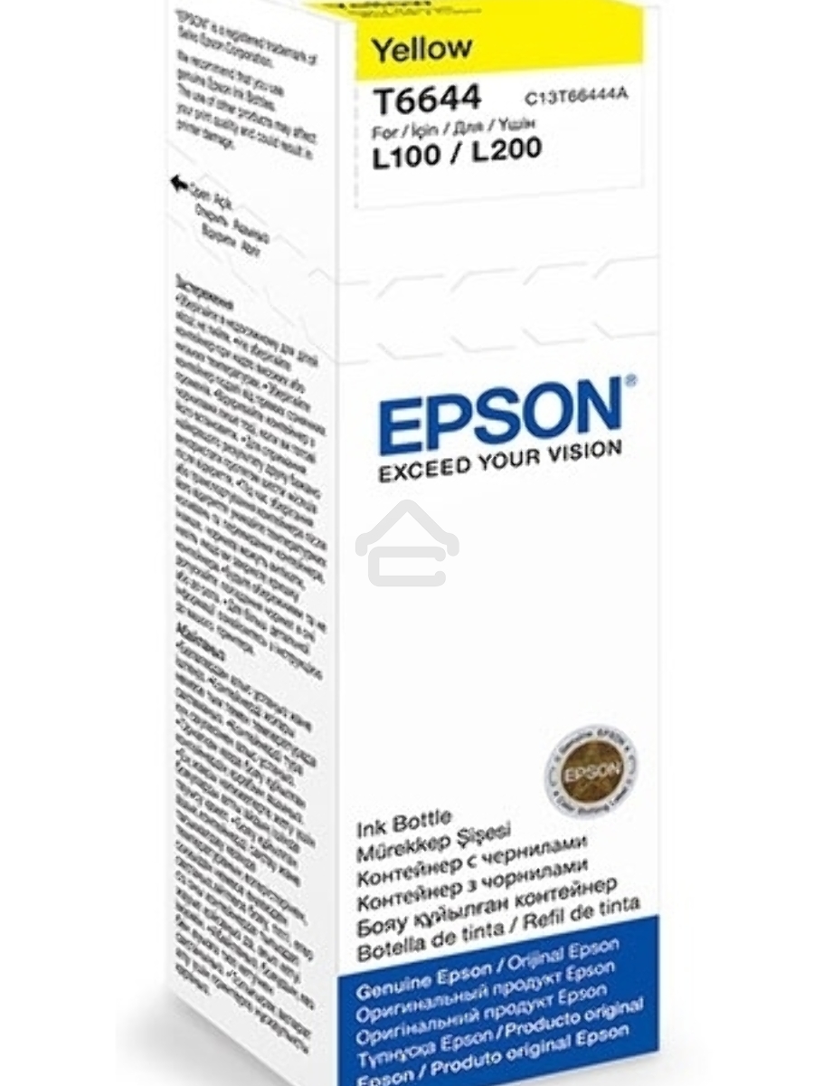 Чернила для EPSON C13T66444A Epson L100 (yellow) 70 мл