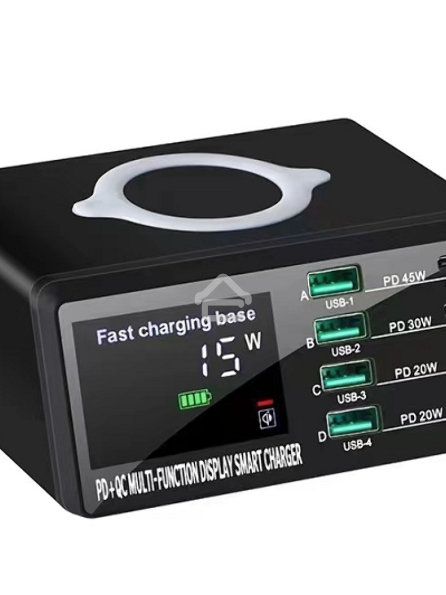 Зарядное устройство ICharge 8 Max для 9-ти телефонов/ноутбуков с индикацией потребления