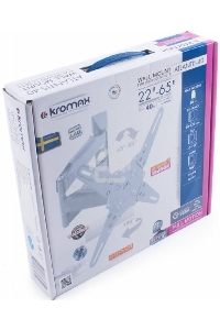 Кронштейн Kromax ATLANTIS-40 white, Наклонно-поворотный, 22