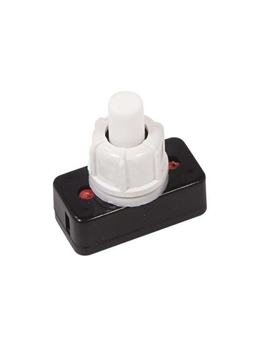 Выключатель-кнопка 250V 1А (2с) ON-OFF белый (для настольной лампы) Rexant