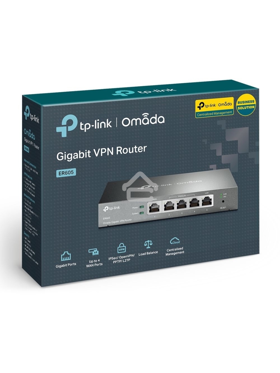 Роутер TP-Link SafeStream ER605 10/100/1000BASE-TX черный