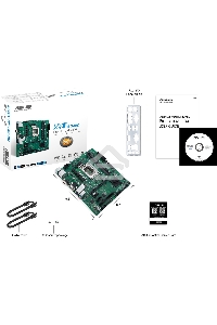 Материнская плата ASUS Pro H610M-C D4-CSM, LGA 1700, Intel H610, 2xDDR4, 4xSATA, 1xM.2, 1xPCI-E 4.0 x16, 1xPCI, 1xDP, 1xHDMI, 1xVGA, 1x 1Gb LAN, 2xUSB-A 2.0, 2xUSB-A 3.2 Gen 1, 3x3.5 мм, 7.1, Micro-ATX