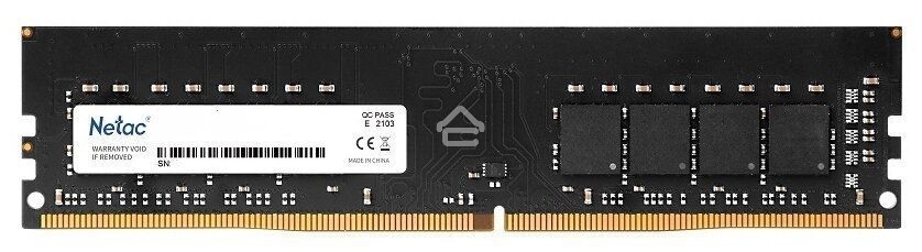 Оперативная память NETAC Basic, DDR4, 32GB (1x32GB), 3200MHz, CL22, DIMM