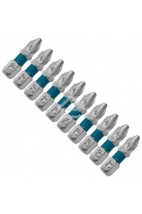 Набор бит GROSS РZ2x25, сталь S2, 10шт  11340
