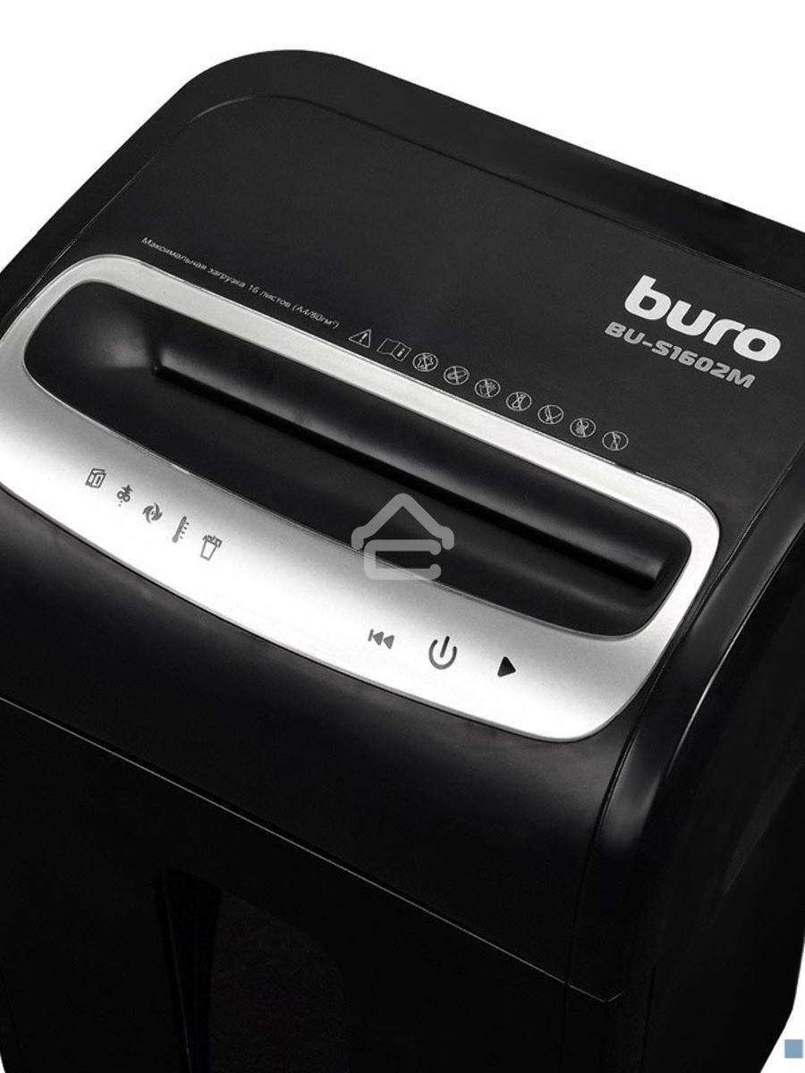 Шредер Buro Office BU-S1602M (секр.P-5)/фрагменты/16лист./30лтр./пл.карты/CD